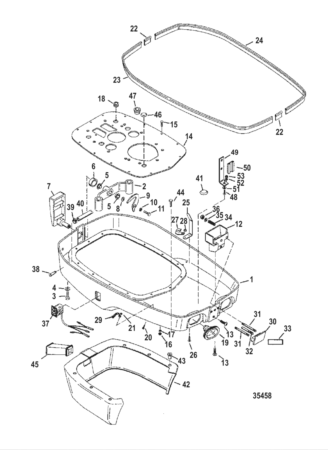 Bottom Cowl (S/n-0G857000 Thru 0G980649)