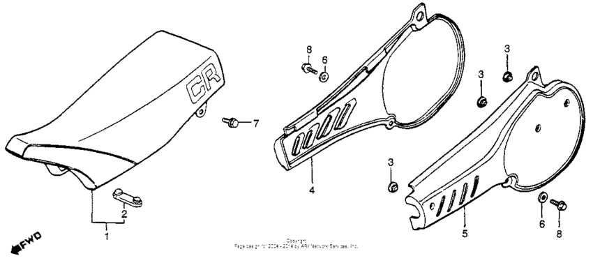Seat + side cover 83