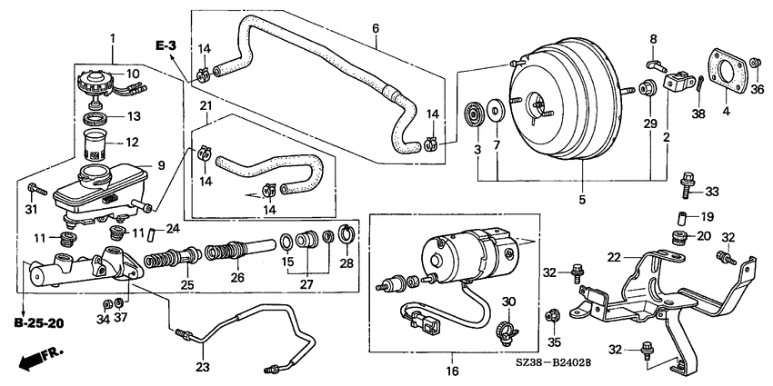 Brake master cylinder/ master power