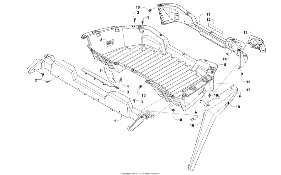 Cargo Box And Taillight Assembly