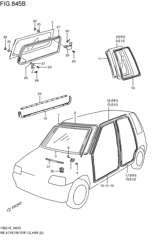 ウエザストリップ / glass