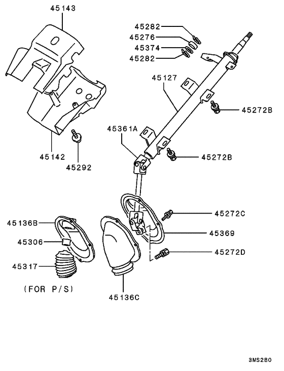 Steering column & cover