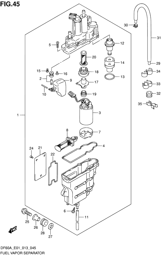 Fuel vapor separator