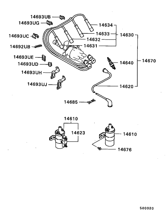 Spark plug,cable & coil