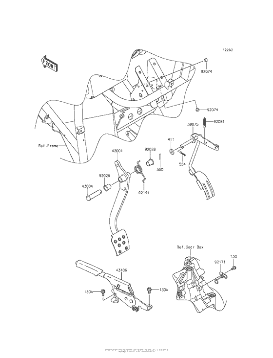 Brake Pedal/throttle Lever