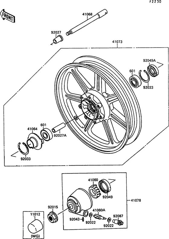 Front hub