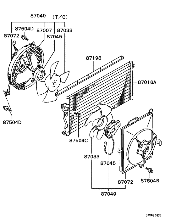 A/c condenser, piping