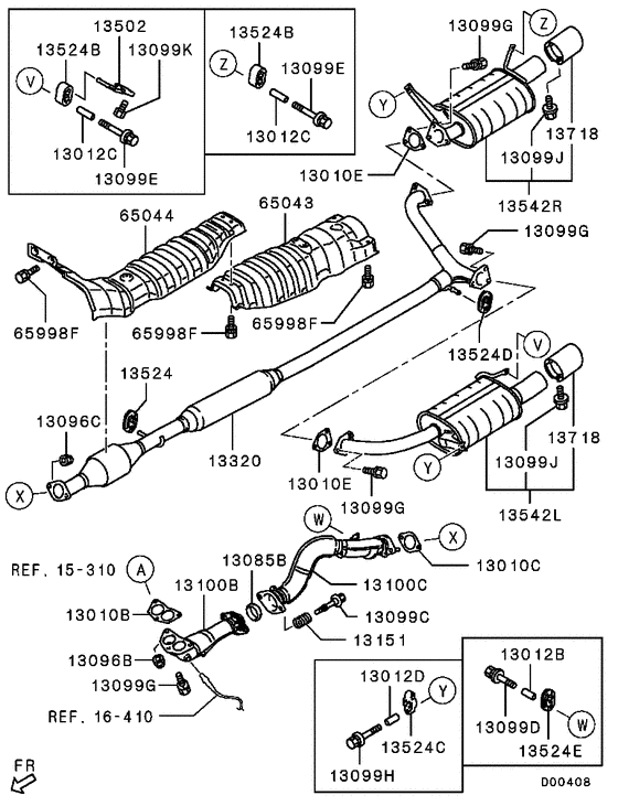 Exhaust pipe & muffler