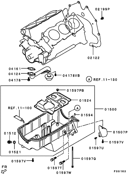 Cover,rear plate & oil pan