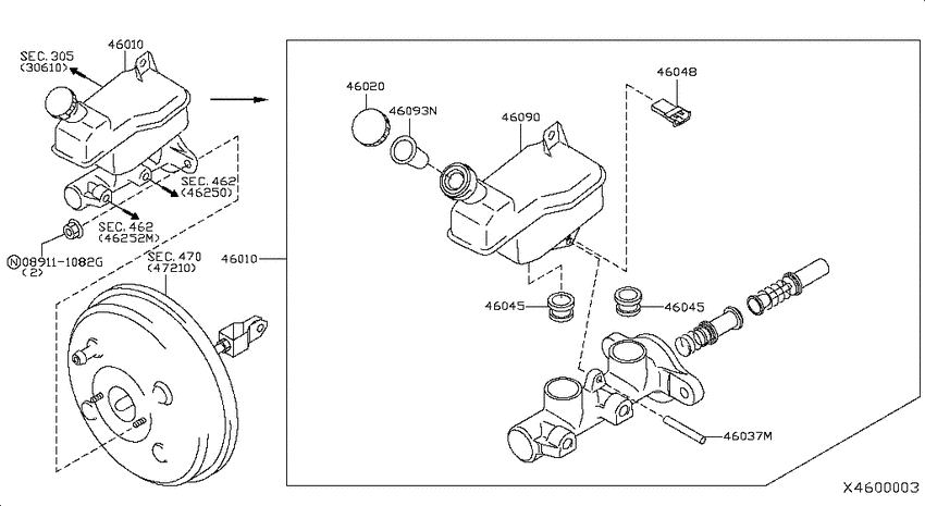 Brake master cylinder