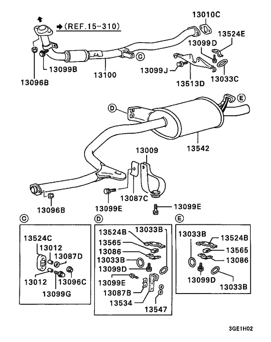 Exhaust pipe & muffler