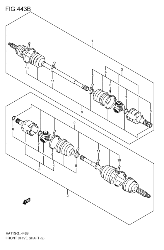 front-drive shaft