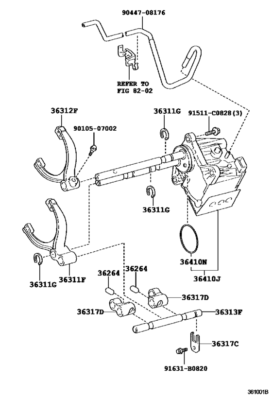 Transfer Lever & Shift Rod