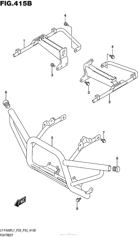 Footrest (Lt-F400Fl7 P33)