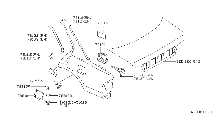 Rear fender & fitting