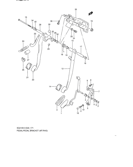 Pedal and pedal bracket
