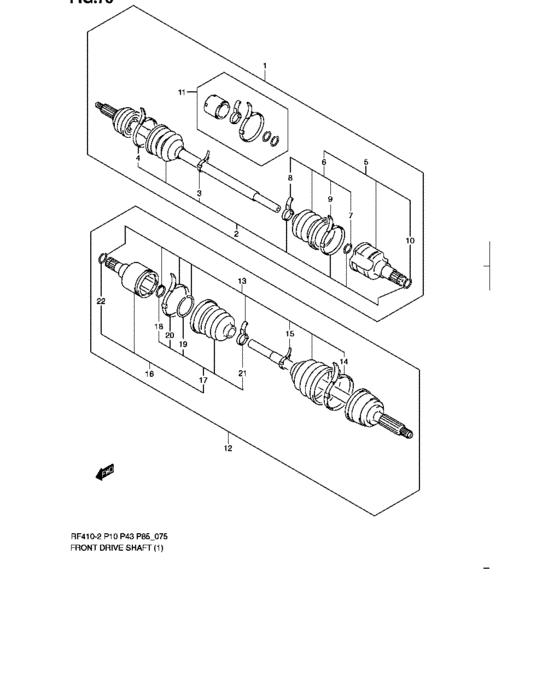 Front drive shaft