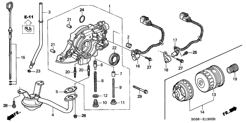 Oil pump/oil strainer