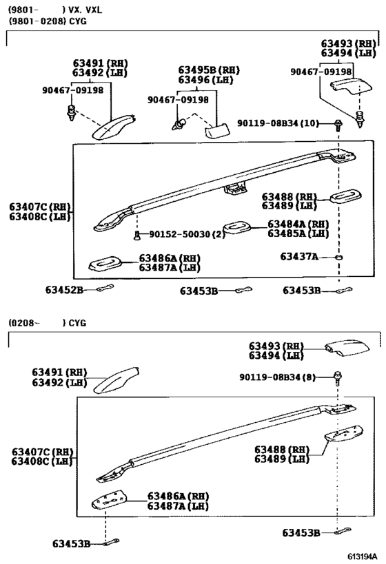 Roof Panel & Back Panel