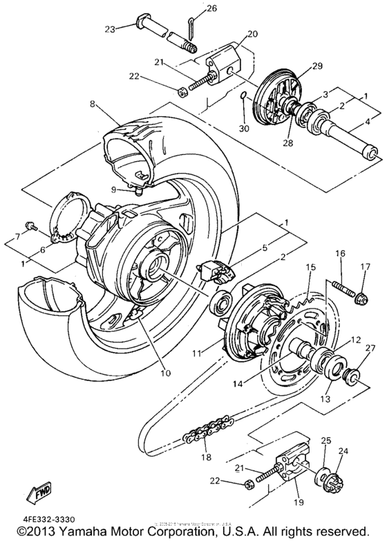 Rear wheel
