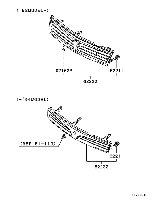 Radiator grille,headlamp bezel