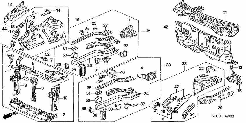 Front bulkhead/dashboard
