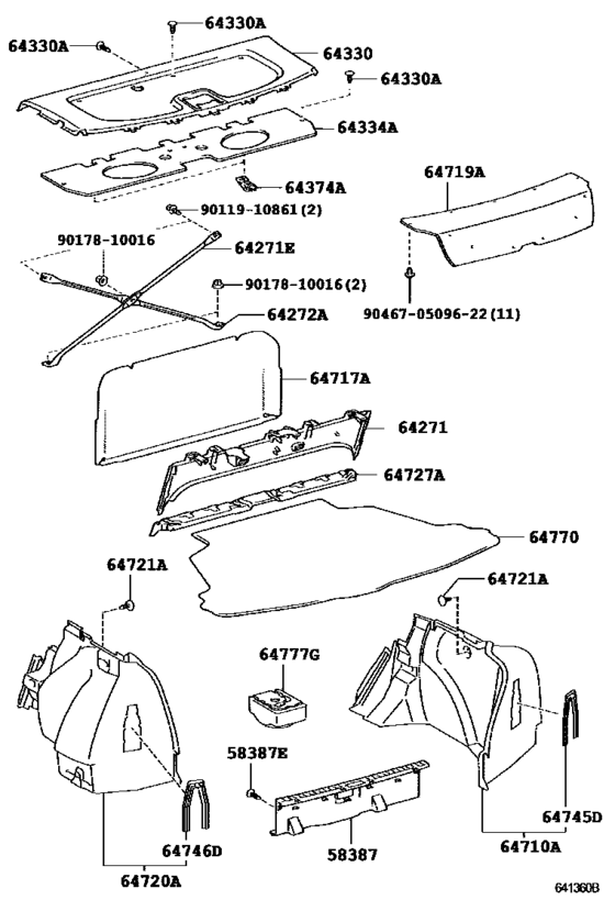 Package Tray Panel & Luggage Compartment Mat