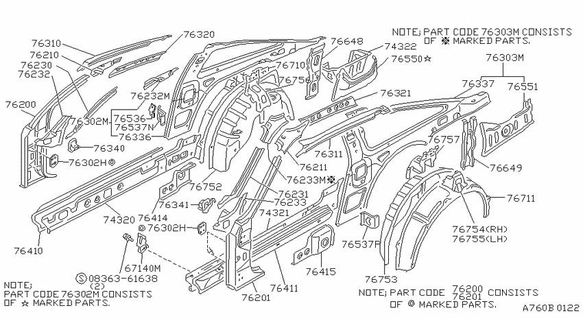 Body side panel