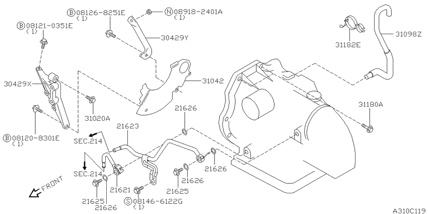 Auto transmission,transaxle & fitting