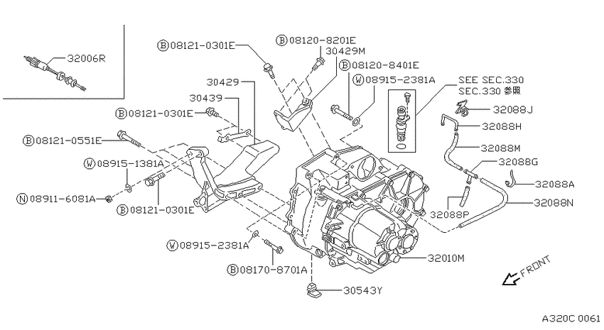 Manual transmission, transaxle & fitting