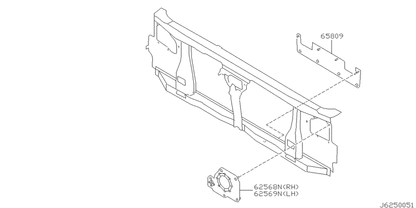 Front apron & radiator core support