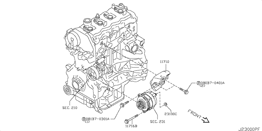 Alternator fitting