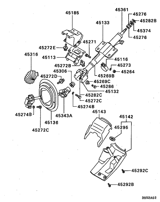 Steering column & cover