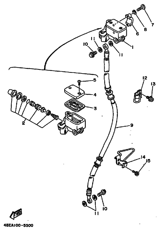Front master cylinder