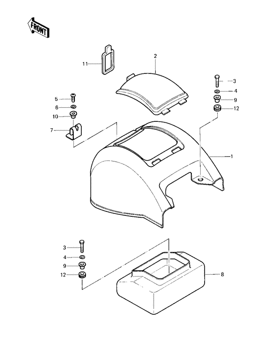 Casing rear