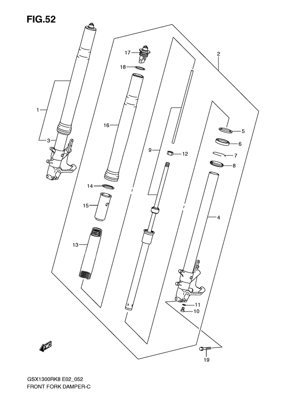 Front fork damper
