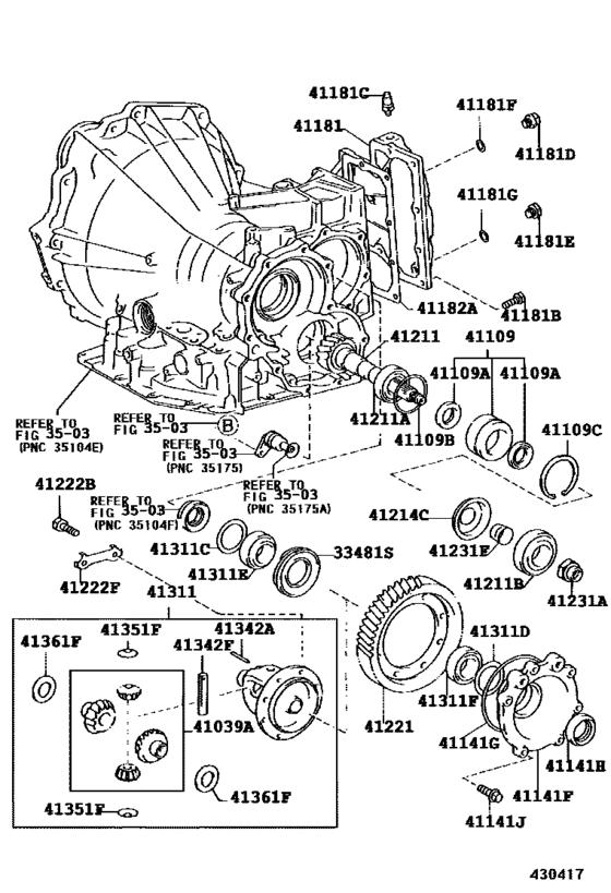 Front Axle Housing & Differential