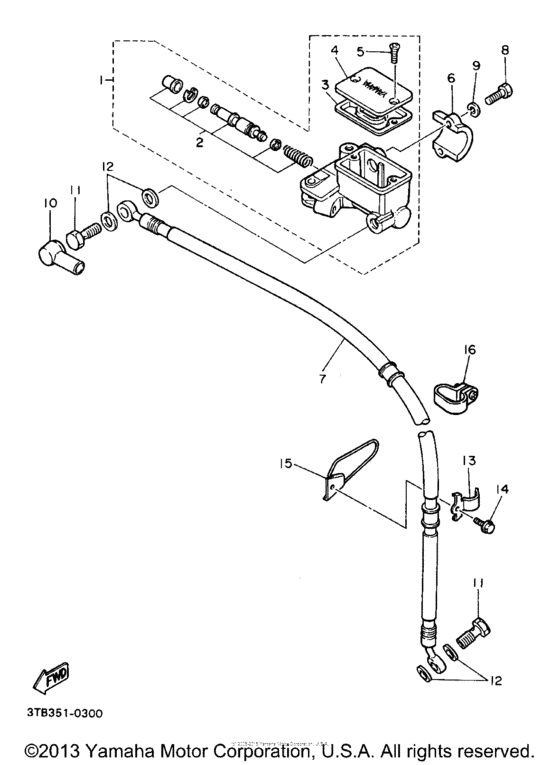 Front master cylinder