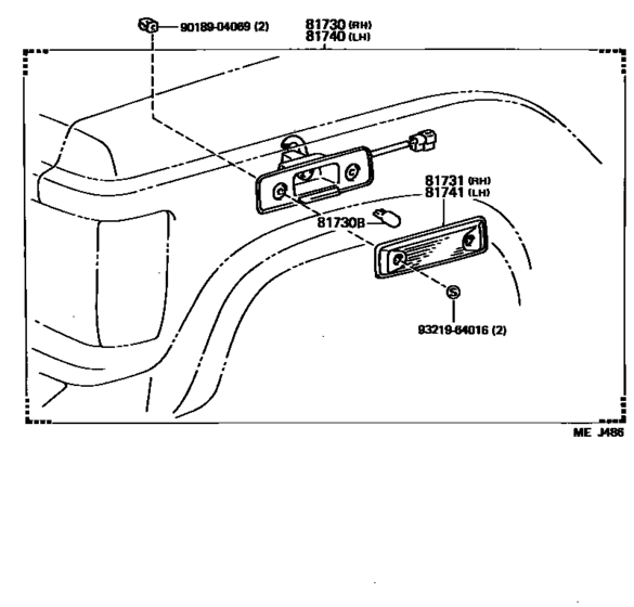 Side Turn Signal Lamp & Outer Mirror Lamp