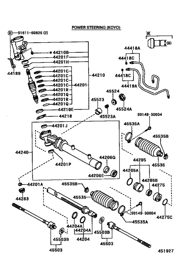 Front Steering Gear & Link