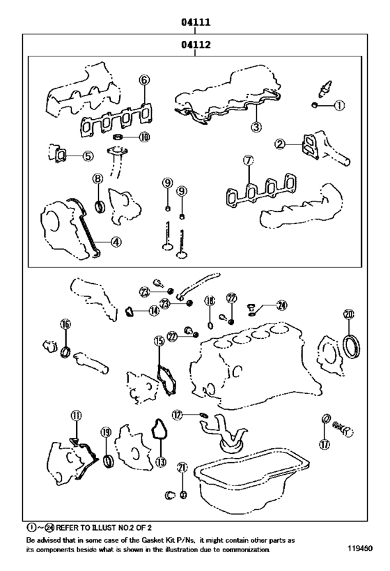 Engine Overhaul Gasket Kit