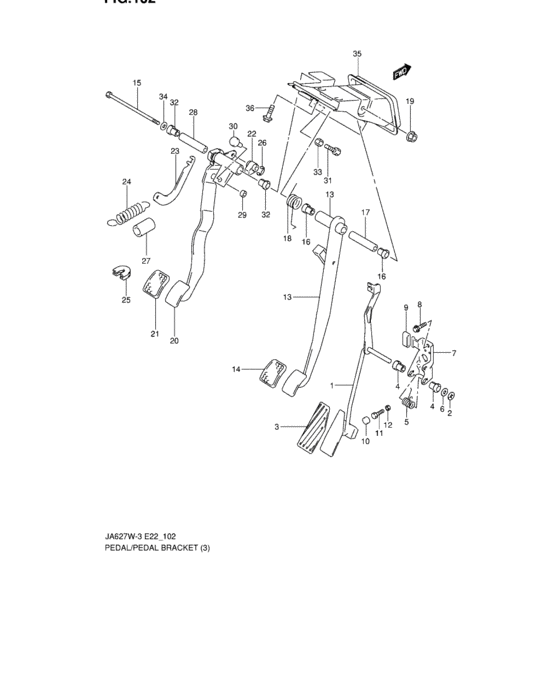 Pedal and pedal bracket