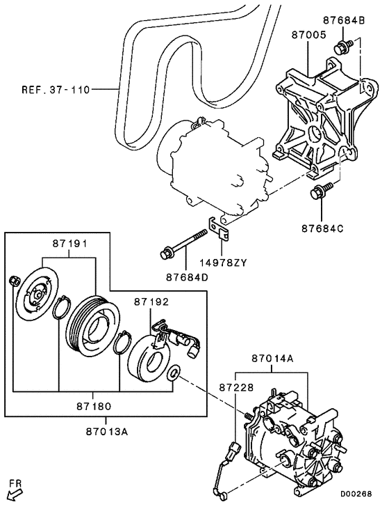 A/c condenser, piping