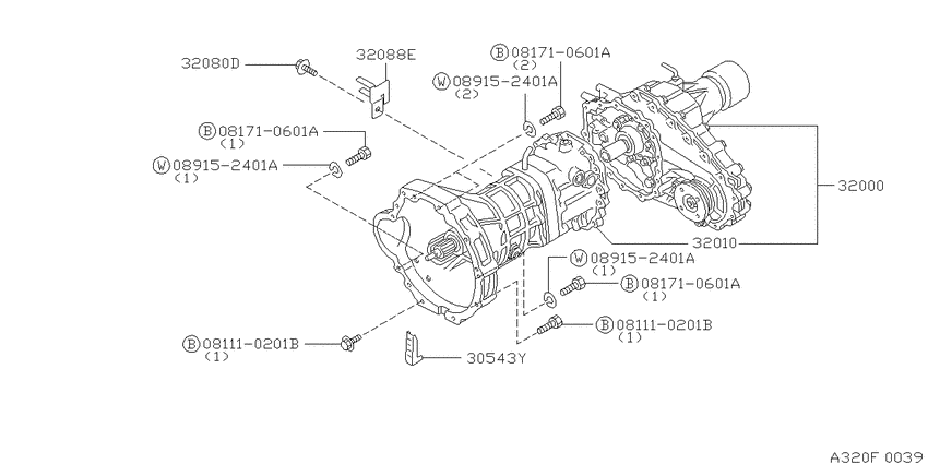 Manual transmission, transaxle & fitting