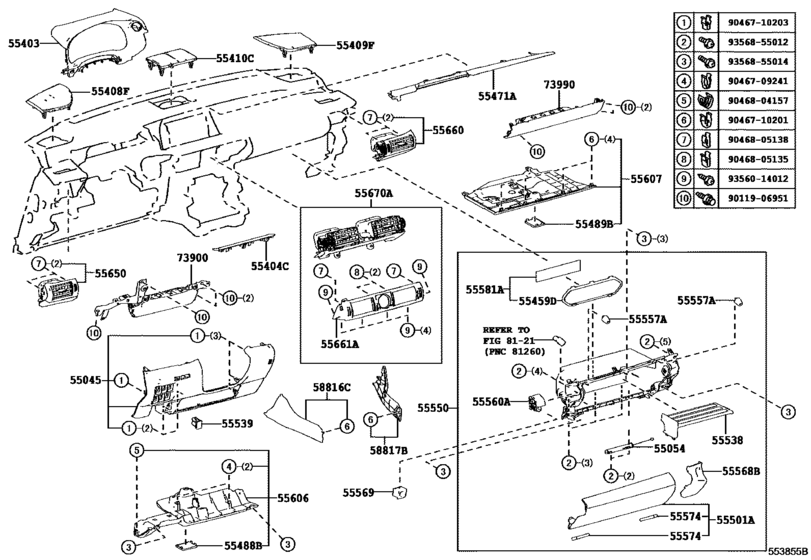 Instrument Panel & Glove Compartment