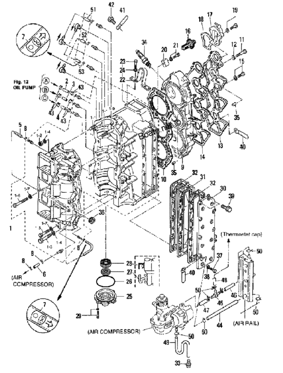 Cylinder - crank case