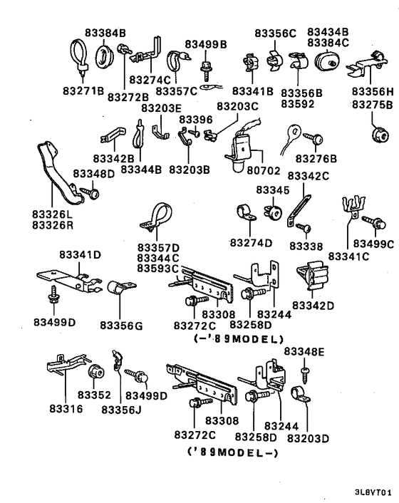 Wiring & attaching parts