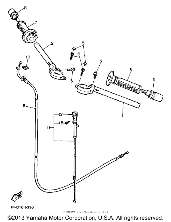 Handlebar cable