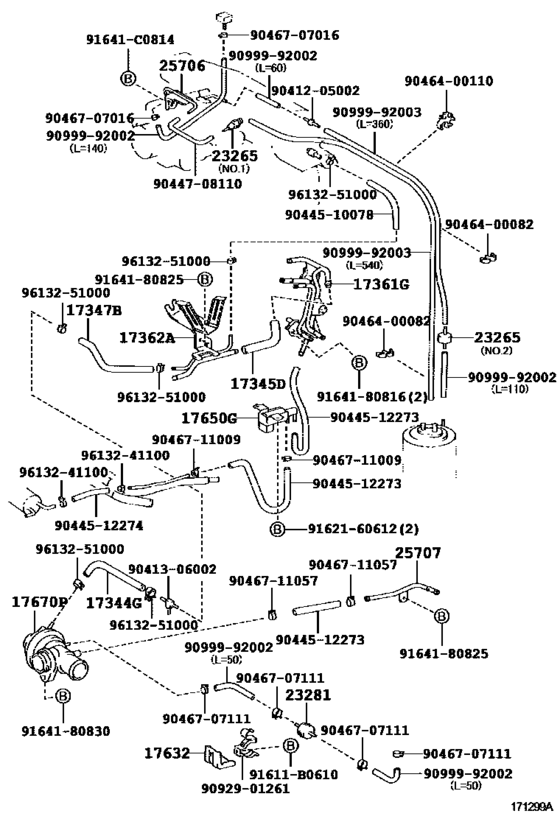 Vacuum Piping for 1989 - 1999 Toyota MR 2/ MR-S SW20 | Japan sales ...