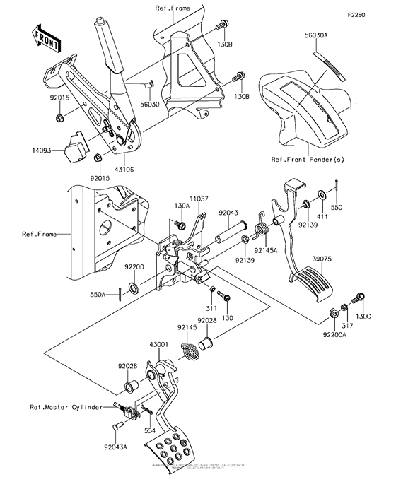 Brake Pedal/throttle Lever